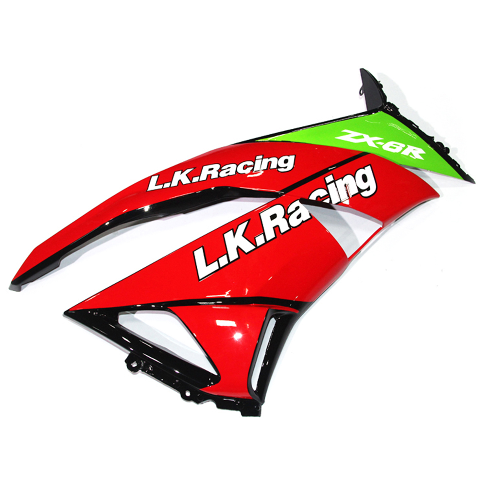 その他 F ABS Fairings Kit For Kawasaki Ninja ZX-6R 2009 2010 201 2012 Black